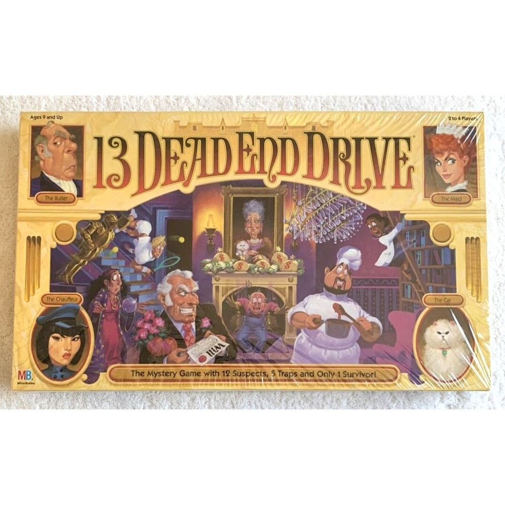 13 Dead End Drive Game by Milton Bradley Brand Game 1993, New Sealed